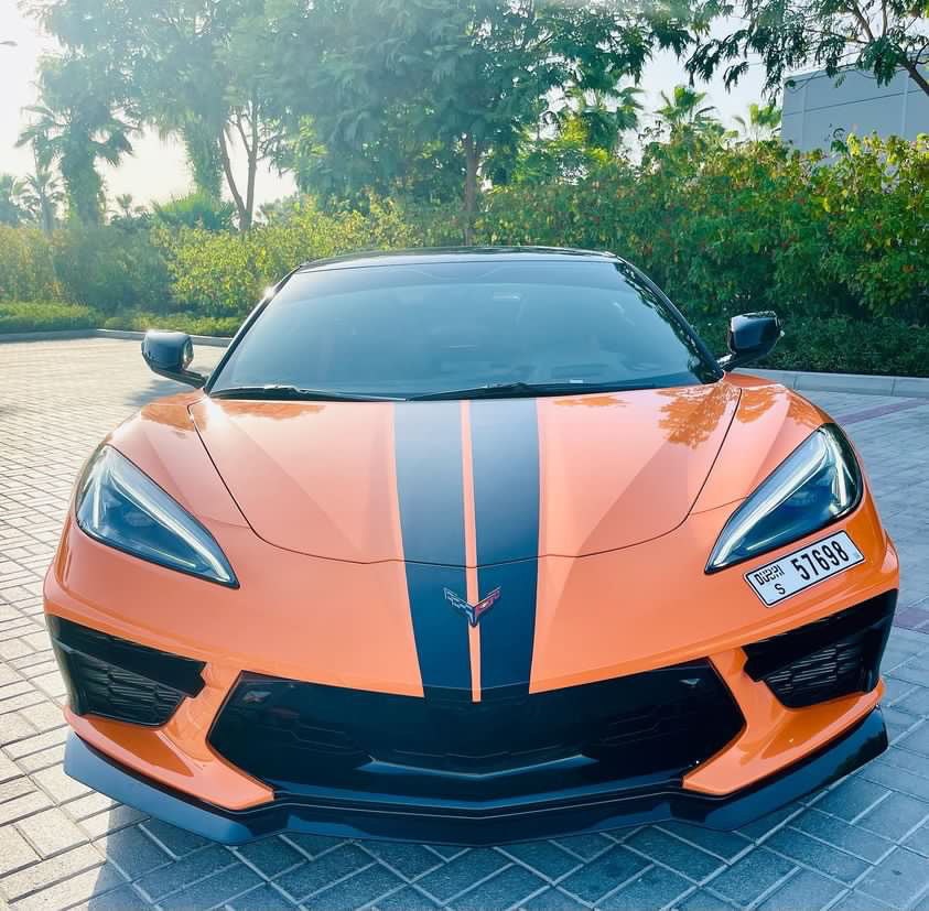 Amar Ps 2022 Corvette Stingray 3LT in amplify-orange-tint