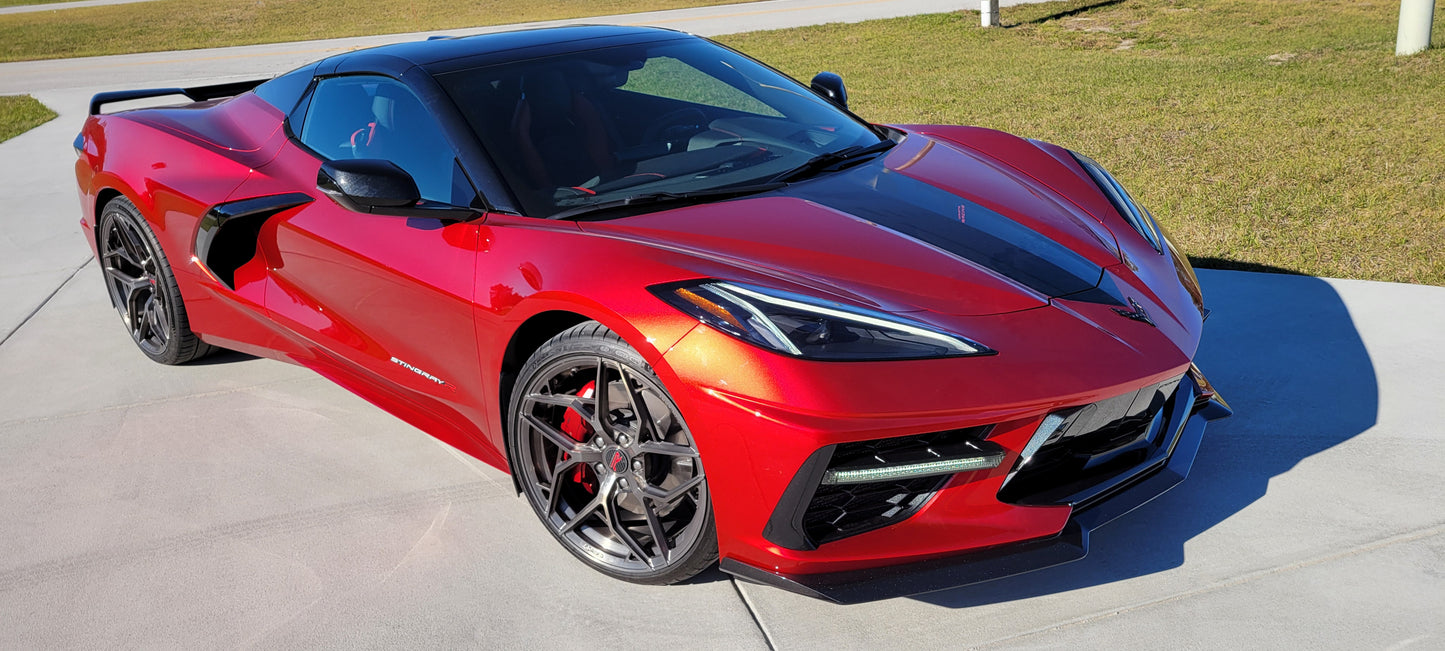 23 C8 Stingrays 2023 Corvette Stingray 2LT in red-mist-metallic-tintcoat