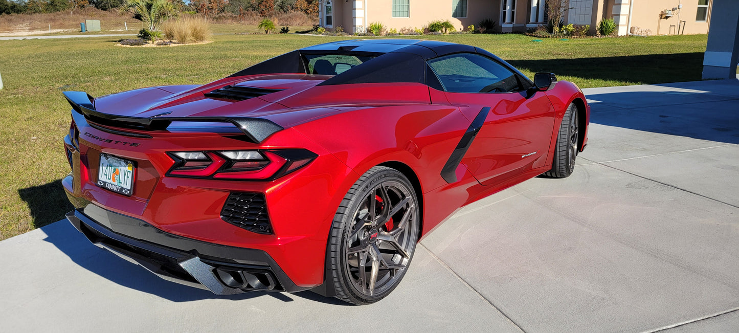 23 C8 Stingrays 2023 Corvette Stingray 2LT in red-mist-metallic-tintcoat