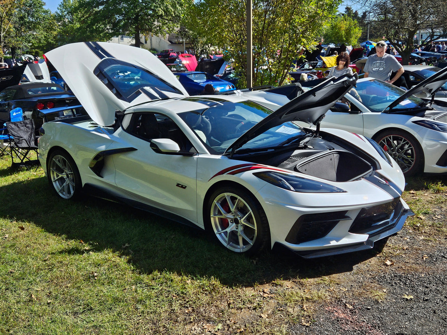 George Fetts 2023 Corvette Stingray 3LT in white-pearl-metallic-tri-coat