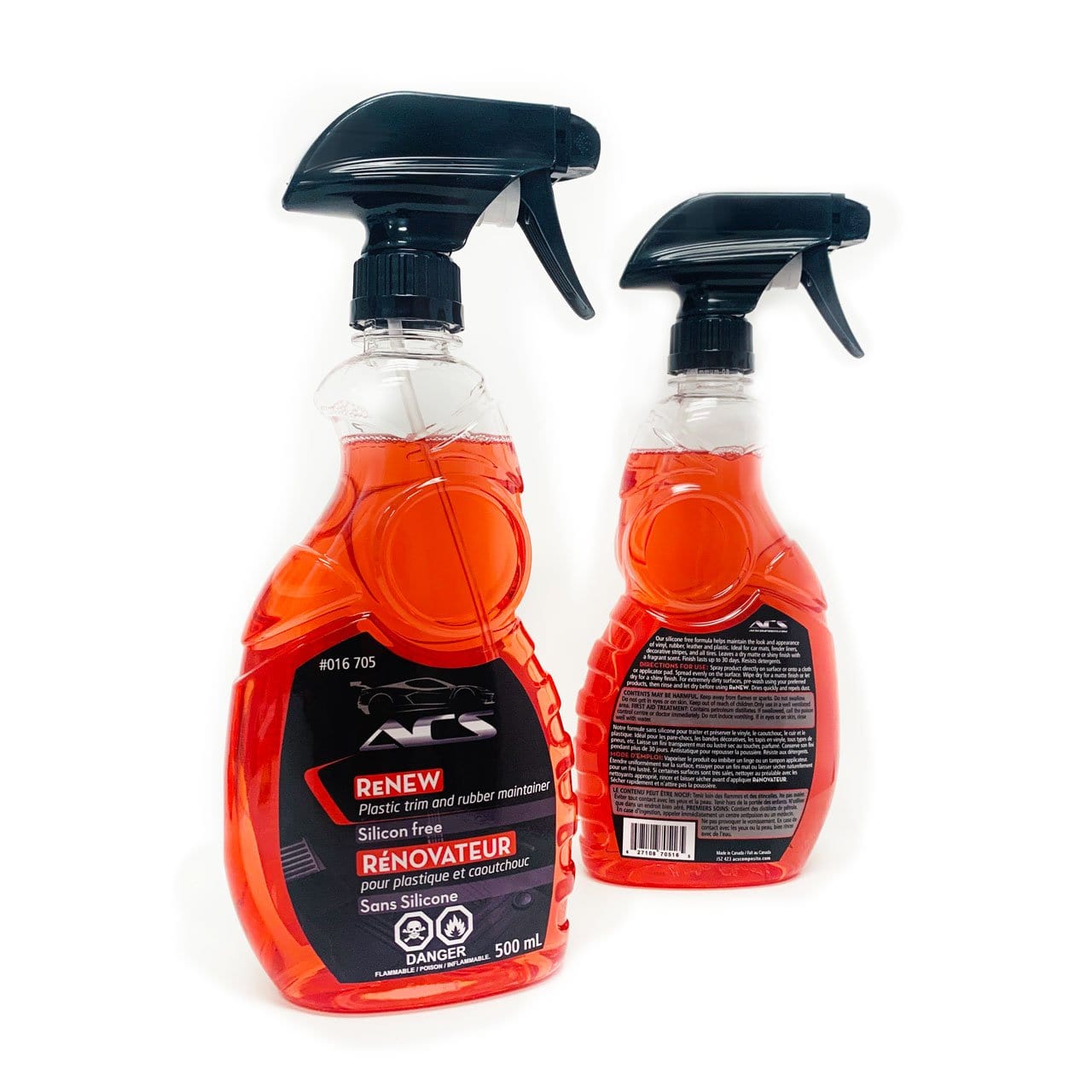 SDV Chemie Plastic Care and Rubber Care 3 x 400 ml Refresher Vinyl Care  Tyre Care Rubber Spray
