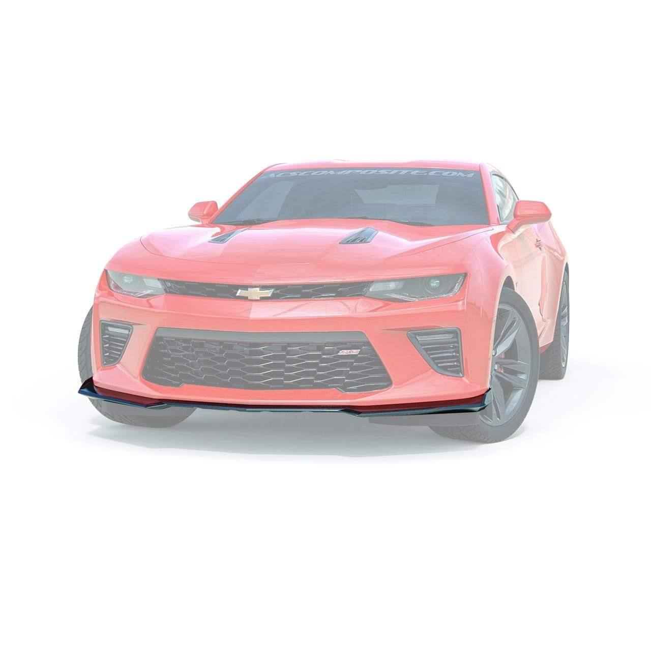 ACS Composite 1LE Splitter 2.0 in Black (SKU: 48-4-109) for Camaro 2016+ SS, LS, LT, and I4 - Boosts Aerodynamics and Style