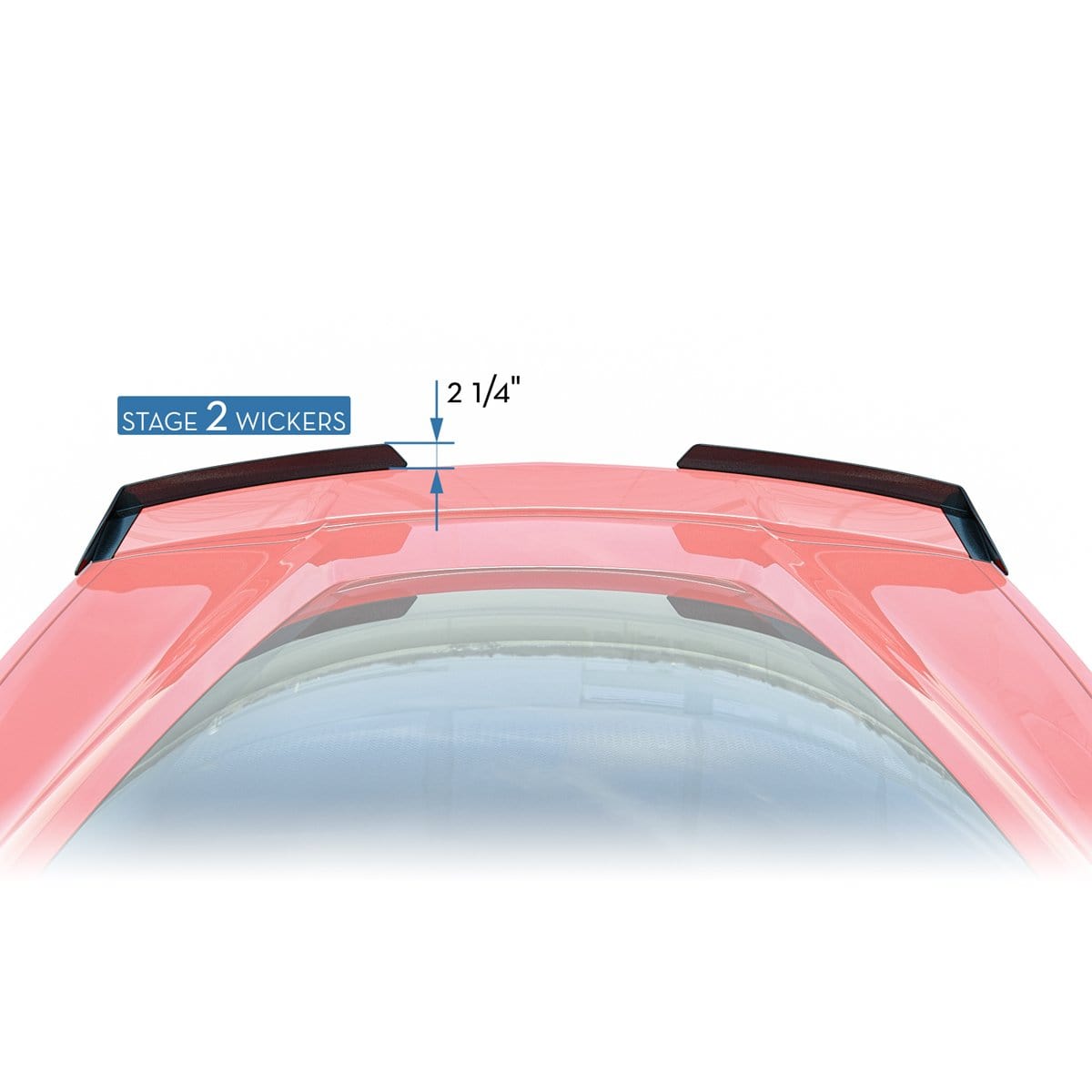 ACS Composite Stage 2 Wicker System in Carbon Flash Metallic Black for C7 Corvette Stingray Z51, SKU 45-4-265.