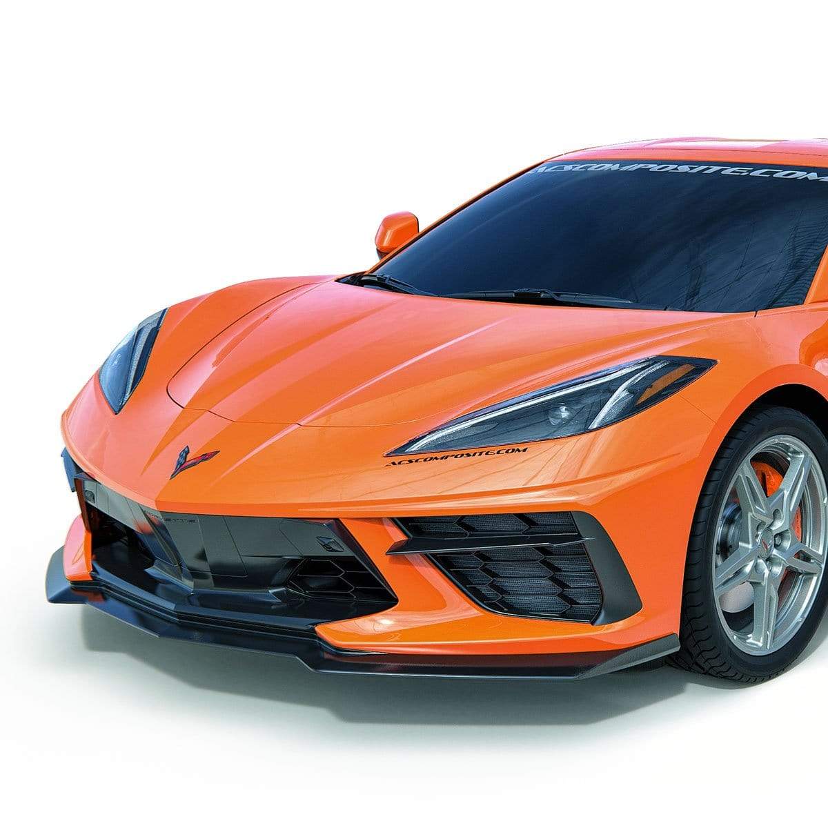 ACS Composite C8 1VM Splitter in Carbon Flash Black for Corvette Stingray (SKU nan)