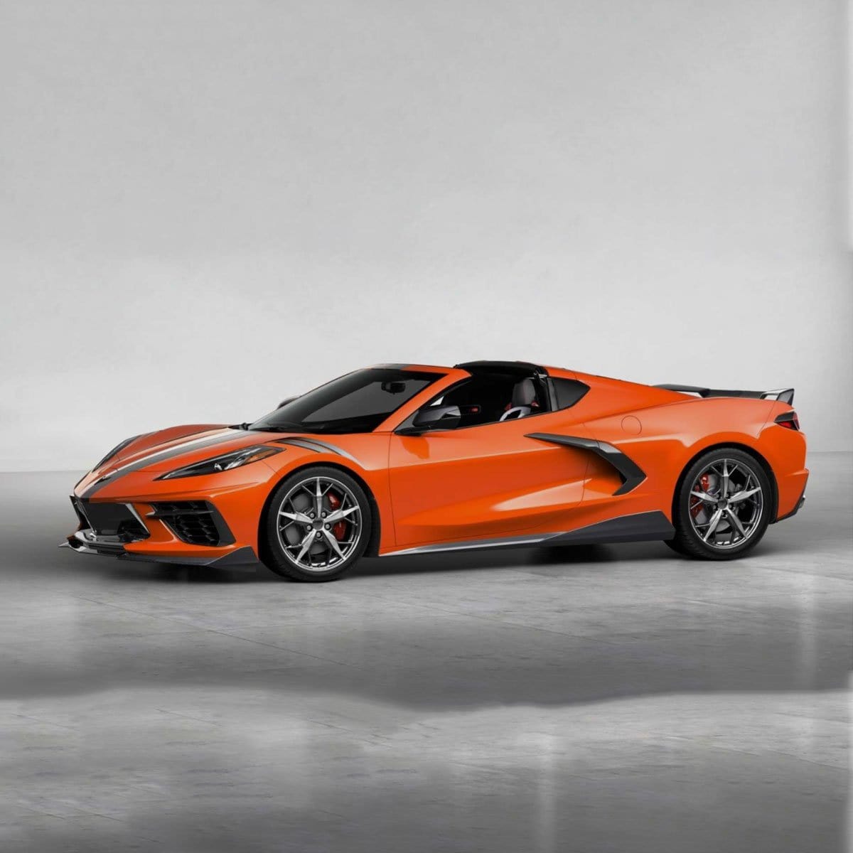 ACS Composite C8 Visible Carbon Fiber 5VM Package (SKU nan) for Corvette Stingray - Front Splitter and Side Rockers with Rear Winglets