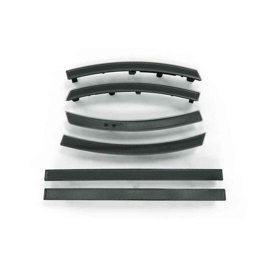 C7 Corvette Black LED Sidemarker Reflector Kit with SKU 45-4-173, featuring smoked acrylic side markers and reflectors.