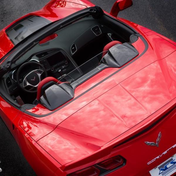 ACS Composite C7 Corvette Speedster Tonneau Insert w/ Windscreen in Primer - Reduces Air Turbulence - SKU 45-4-119