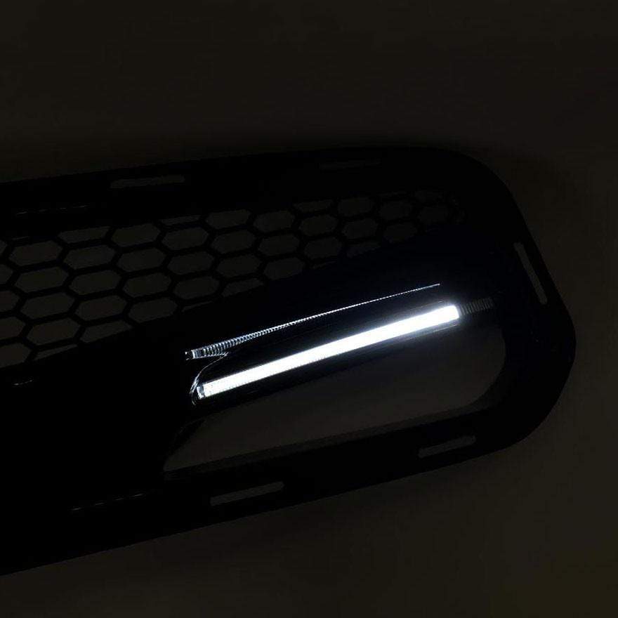 ACS Composite Five1 Front Grill with LED for C7 Corvette, SKU 45-4-020, in Carbon Flash Black Paint