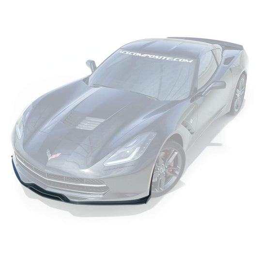 ACS Composite Five1 Front Lip Spoiler Splitter in Carbon Flash Black for C7 Corvette Z06, Grand Sport, & Stingray [45-4-031|45-4-035]CFZ.