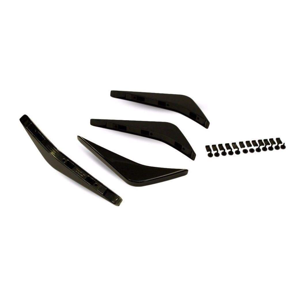 ACS Composite Rear Diffuser Fins in Carbon Flash Black for C7 Corvette (SKU 45-4-097 CFZ) - 2x2 fins to enhance aerodynamics and airflow.