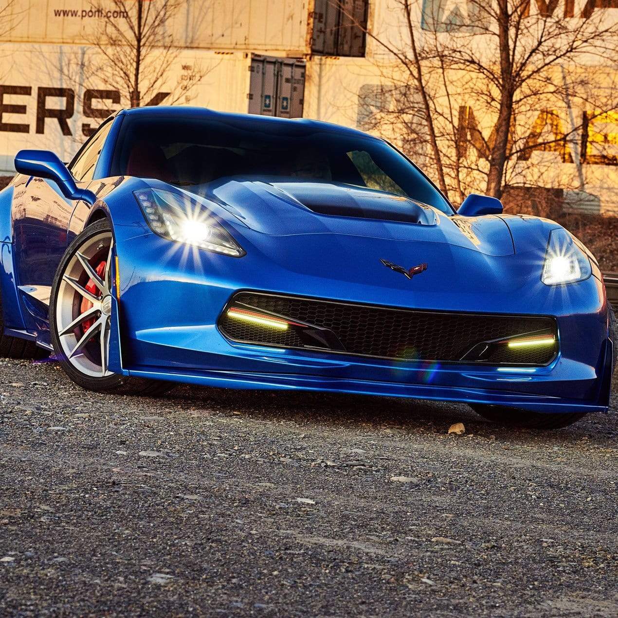 Stage 3 Deflectors for C7 Stingray in Primer - 45-4-083 PRM Splitter