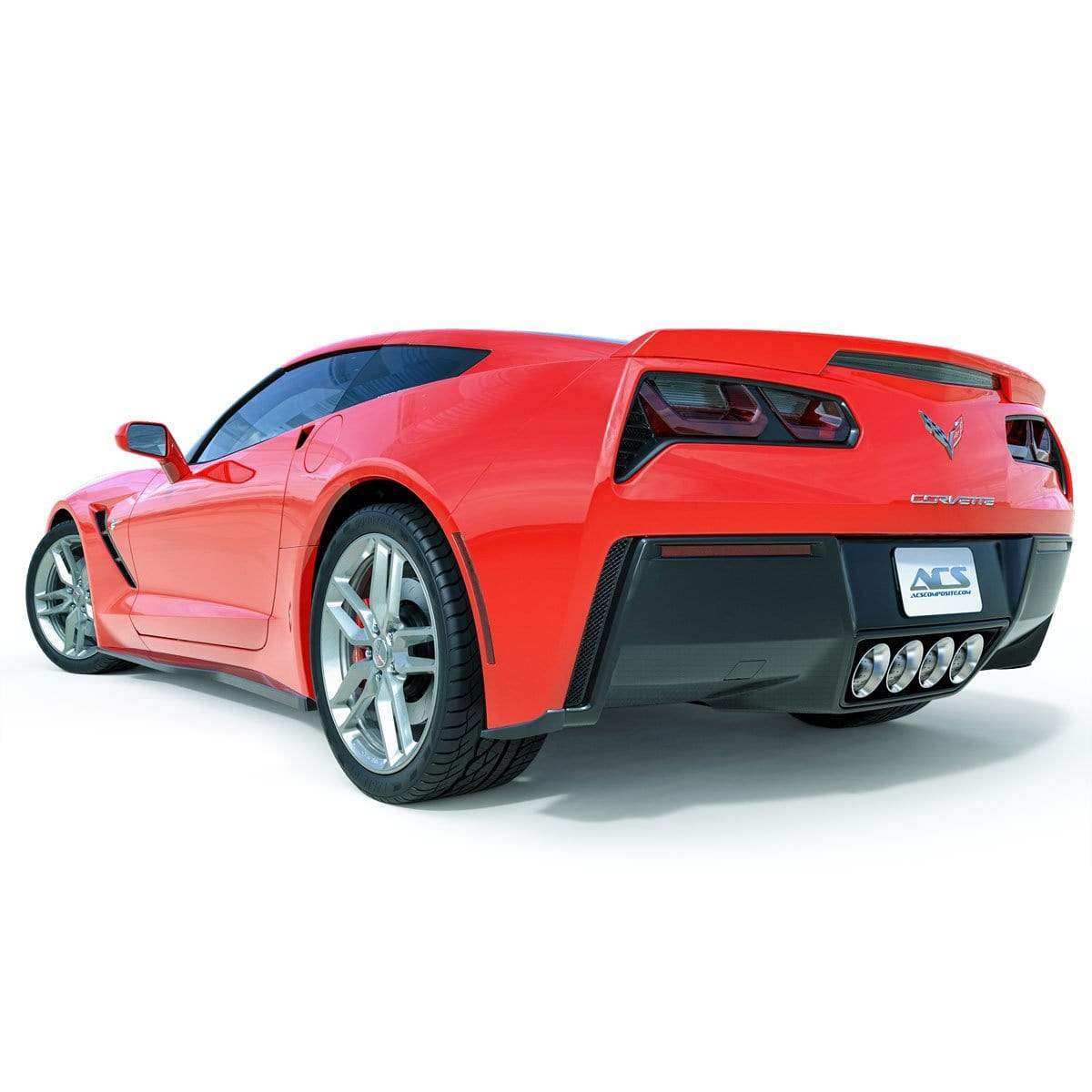 Stingray Rear Fascia Extensions for C7 Corvette - SKU [45-4-181]CFZ - Enhance ground effects and complete your aero package.