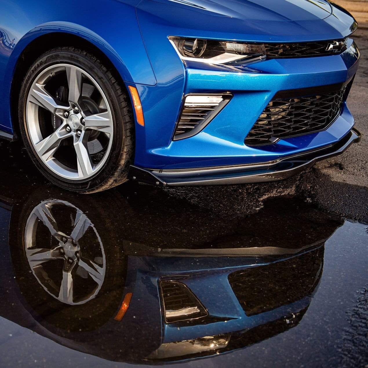 T6 Front Splitter Primer / No Endcaps for Camaro SS 2016-2018 (SKU 48-4-001) by ACS Composite - Enhance aerodynamic performance and control.