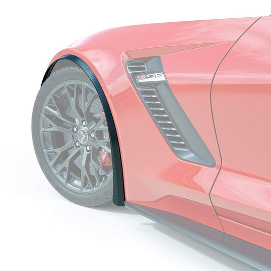 ACS Composite XL Front Fender Extensions in Carbon Flash Metallic Black for C7 Corvette Z06 & Grand Sport - SKU 45-4-211 CFZ
