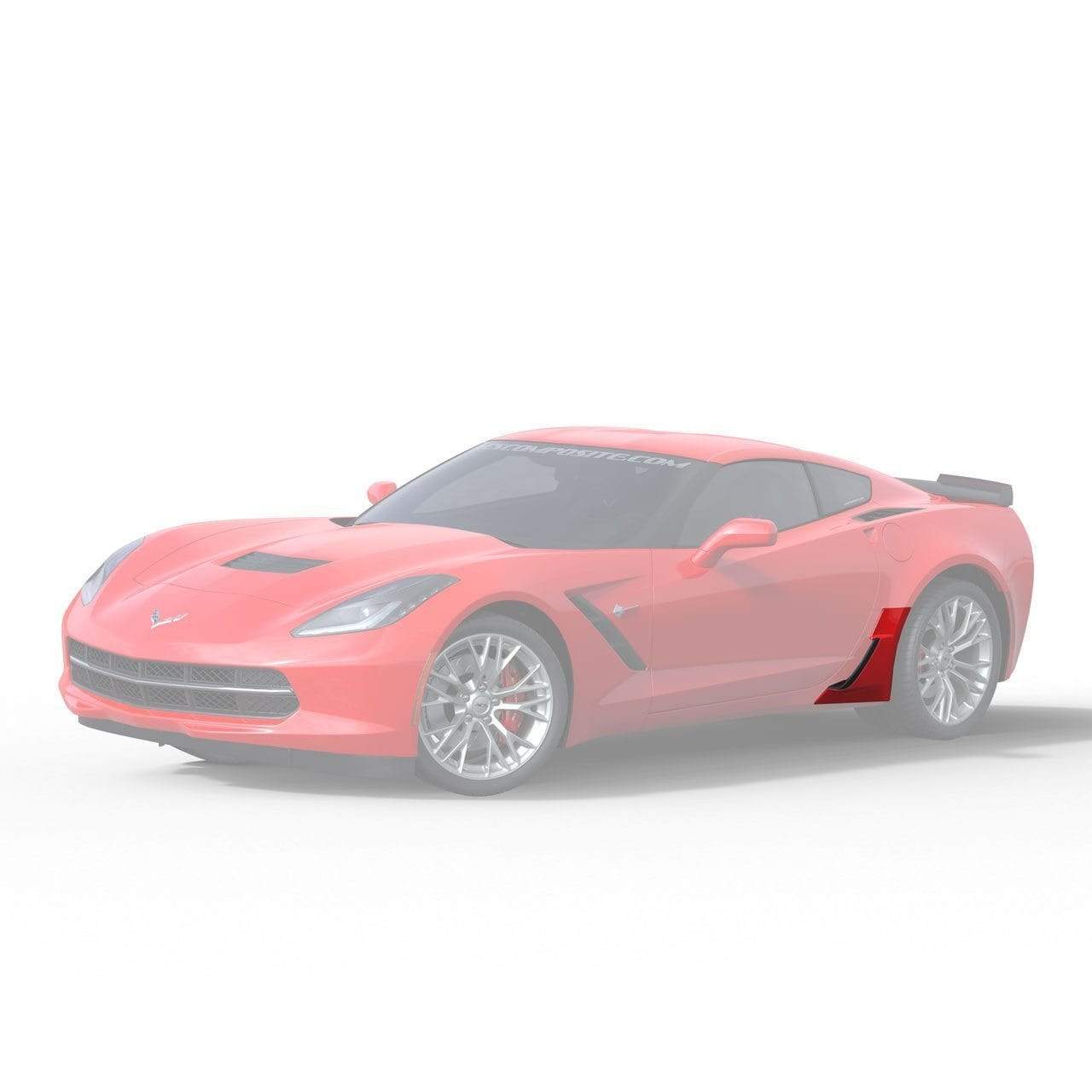 Widebody Z06 Brake Scoop | C7 Corvette Stingray | ACS Composite