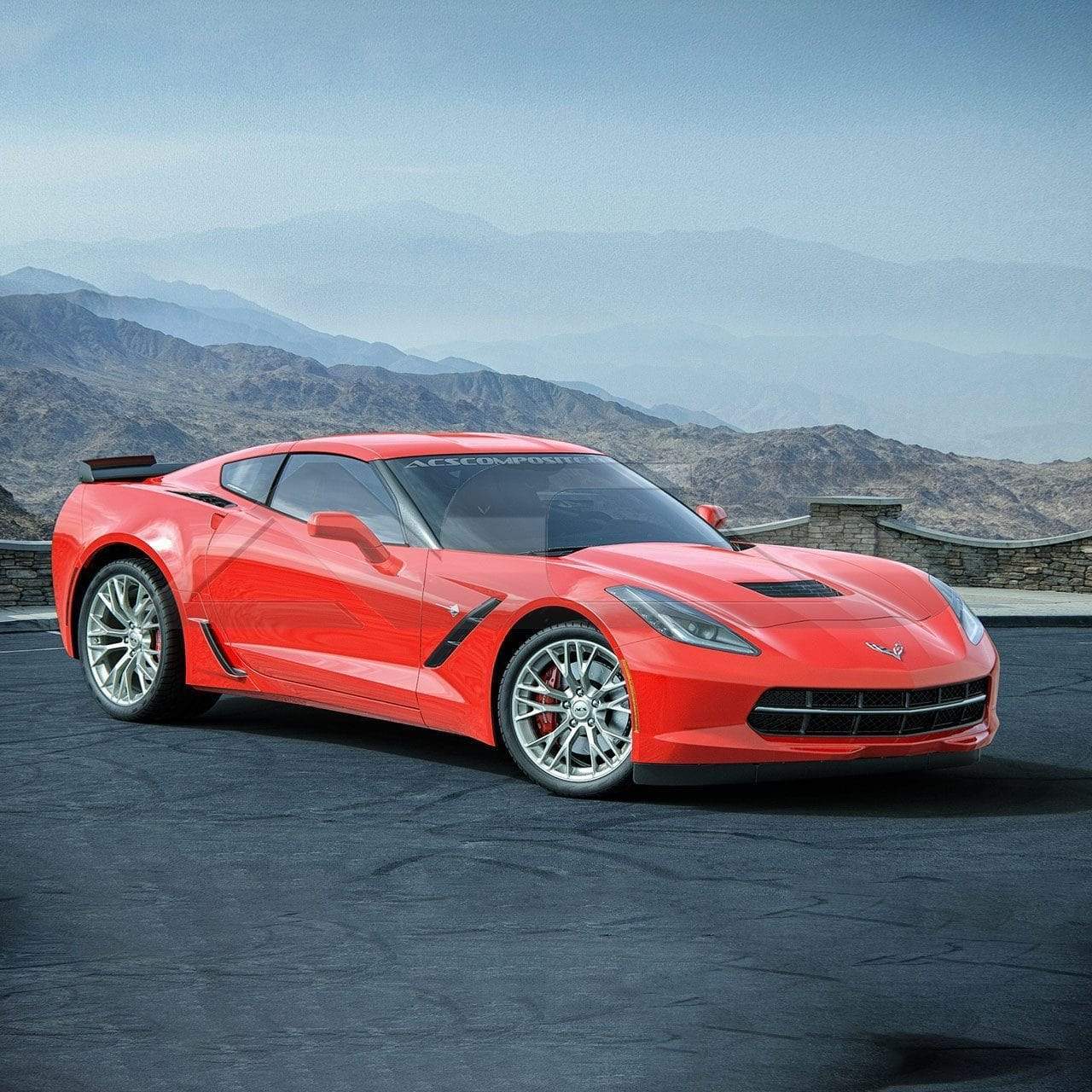 ACS Composite Z06 Brake Scoop for GM Widebody Conversion 45-4-143