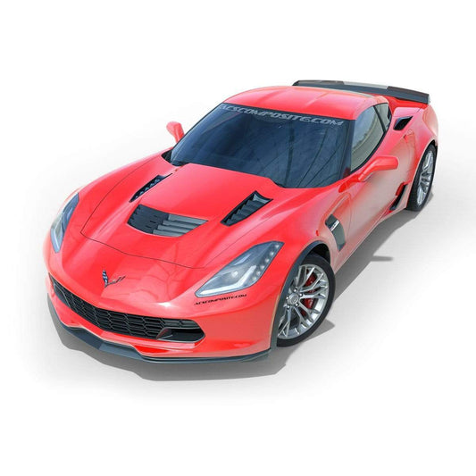 Z06 Hood Extractor Kit for C7 Corvette | 45-4-171 CFZ Hood Insert | ACS Composite