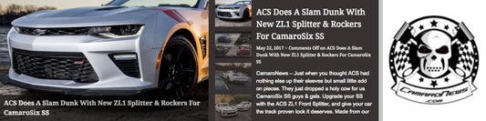 ACS Does A Slam Dunk With New ZL1 Splitter & Rockers For CamaroSix SS