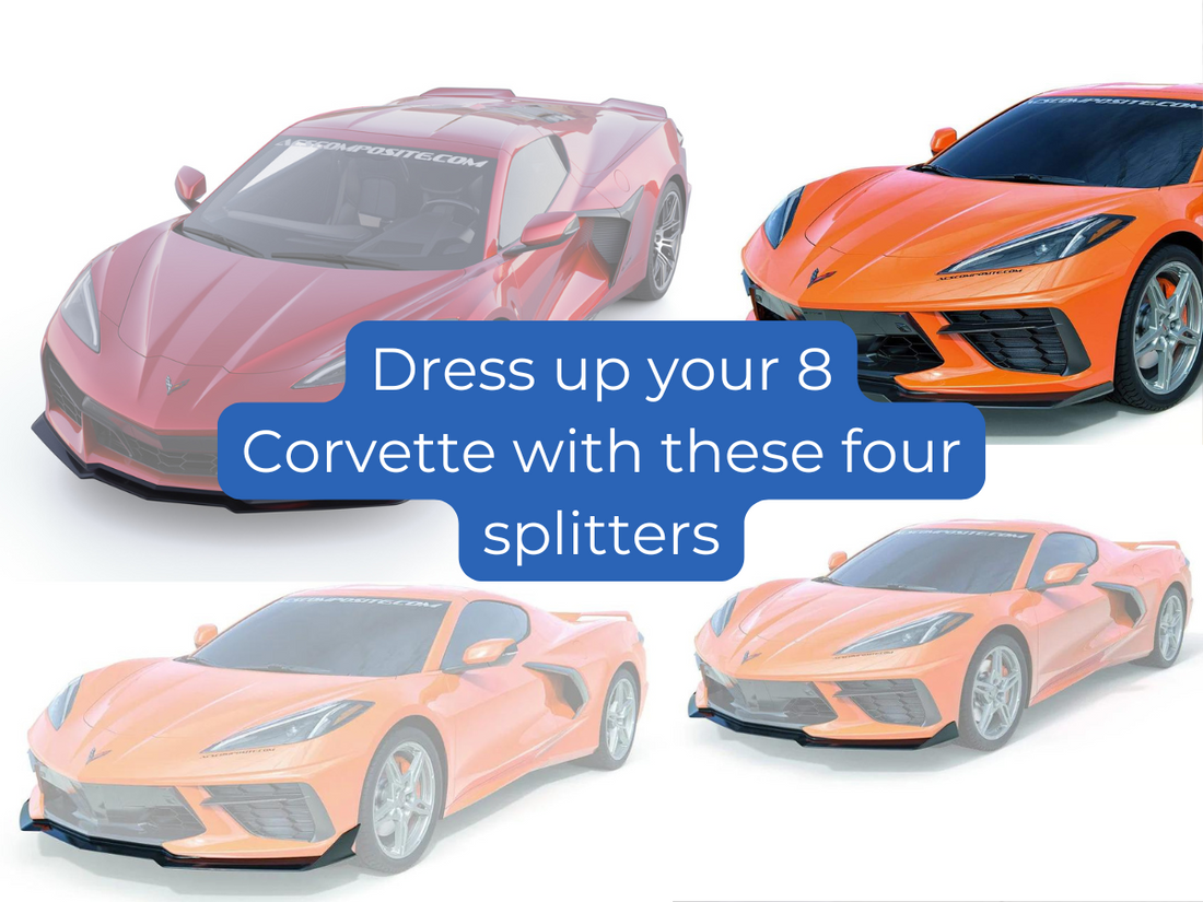 Dress Up Your C8 Corvette With These 4 Front Splitters