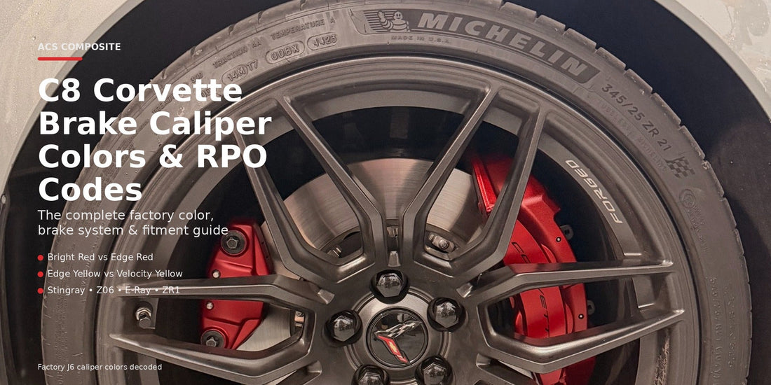 C8 Corvette Brake Caliper Colors & RPO Codes: The Complete 2020–2027 Guide