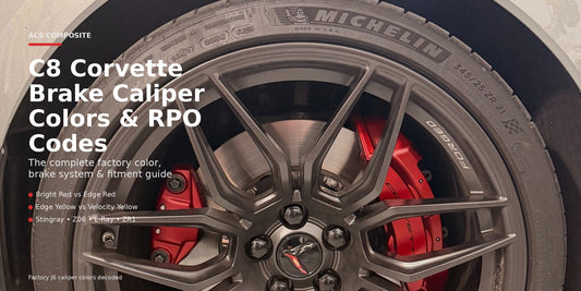 C8 Corvette Brake Caliper Colors & RPO Codes: The Complete 2020–2027 Guide