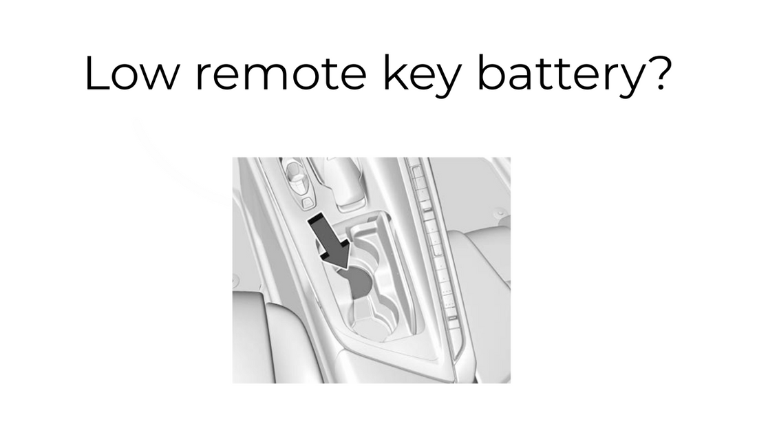 How to start your Corvette with a low remote key battery?