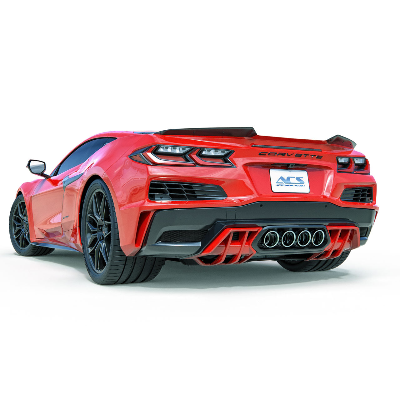 ACS C8 Diffuser Inserts | 2023+ C8 Corvette ZR1 Z06 | Carbon Flash
