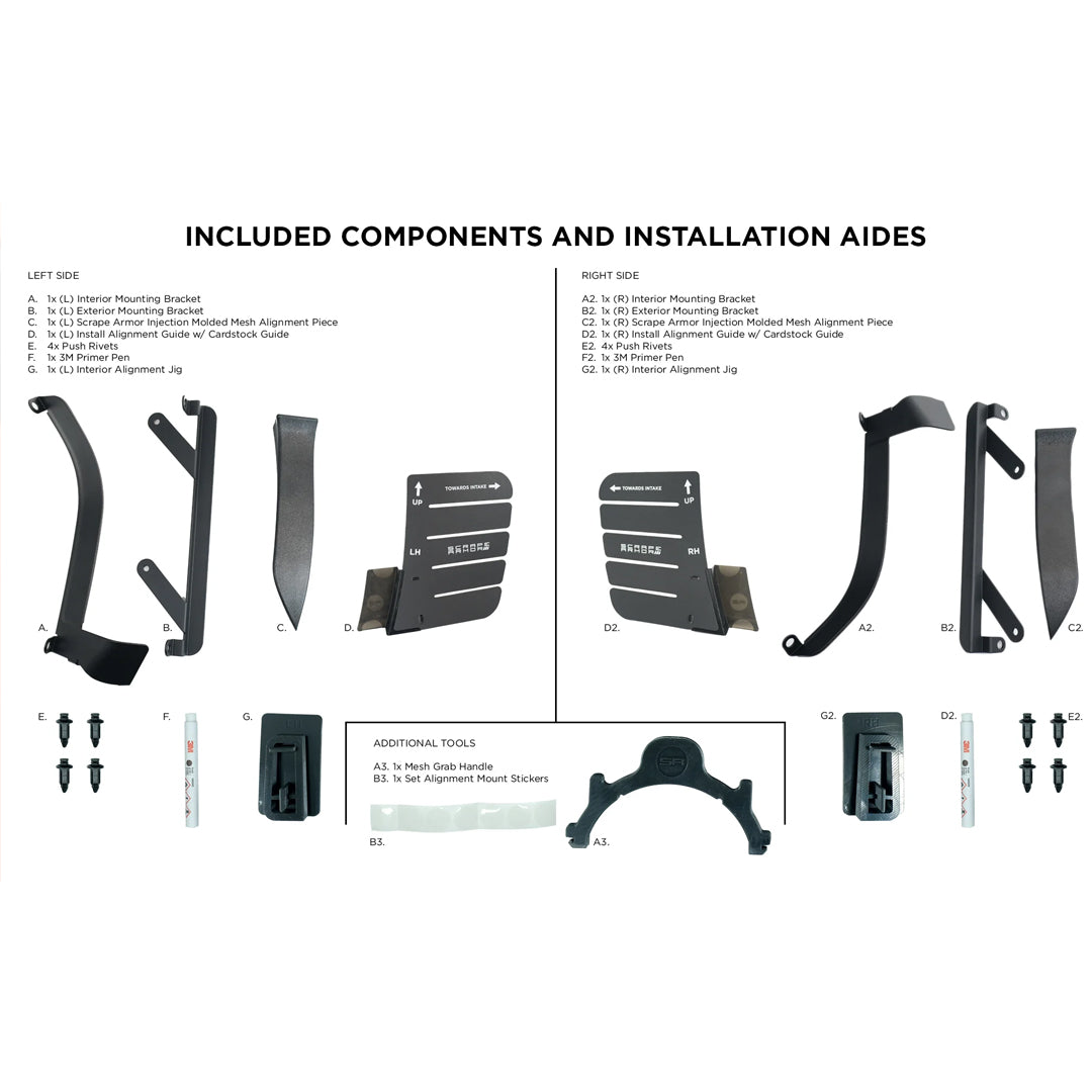 C8 Z06 E-Ray Side Intake Radiator Guards