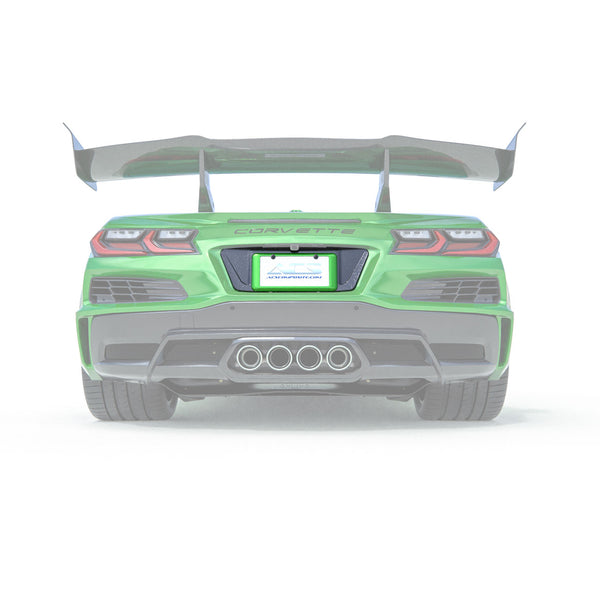 License Plate Filler Panel | C8 Corvette ZR1| Carbon Flash