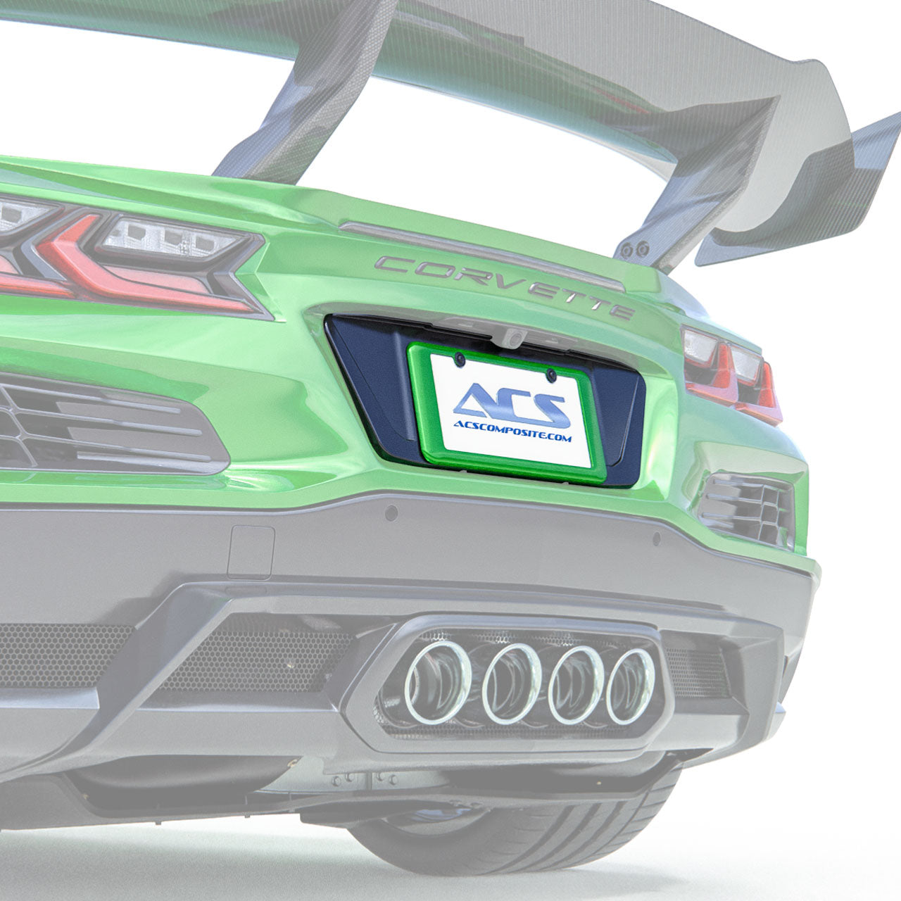License Plate Filler Panel | C8 Corvette ZR1| Carbon Flash