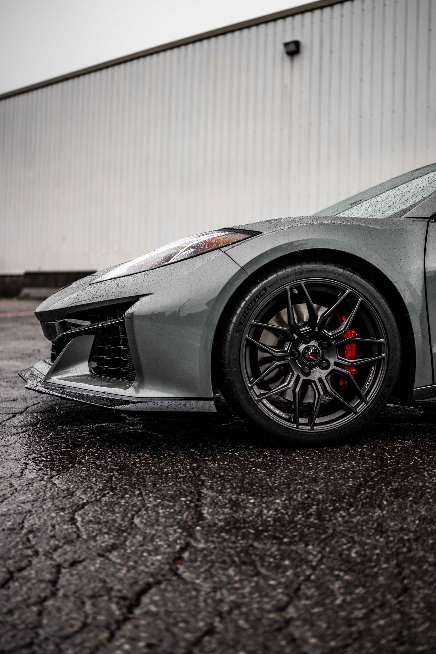 C8 Z06 Z07 E-Ray Front Splitter