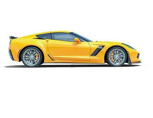 A yellow C7 Corvette z06
