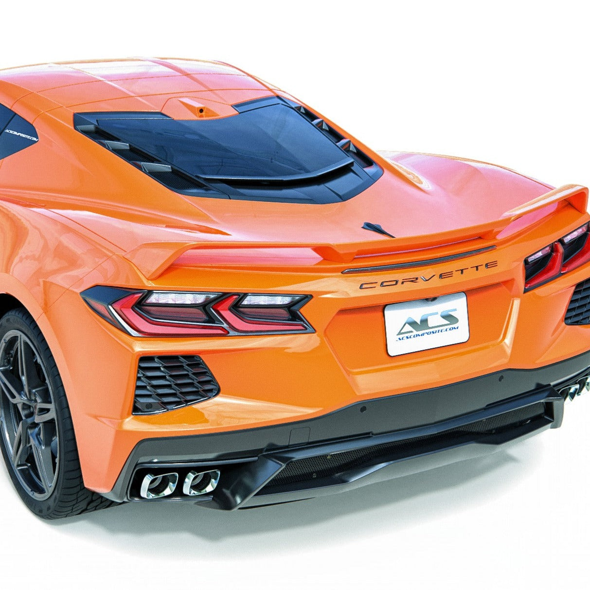 Rear Window Spoiler | C8 Corvette Coupe 2020+ | Carbon Flash Black | 50 ...