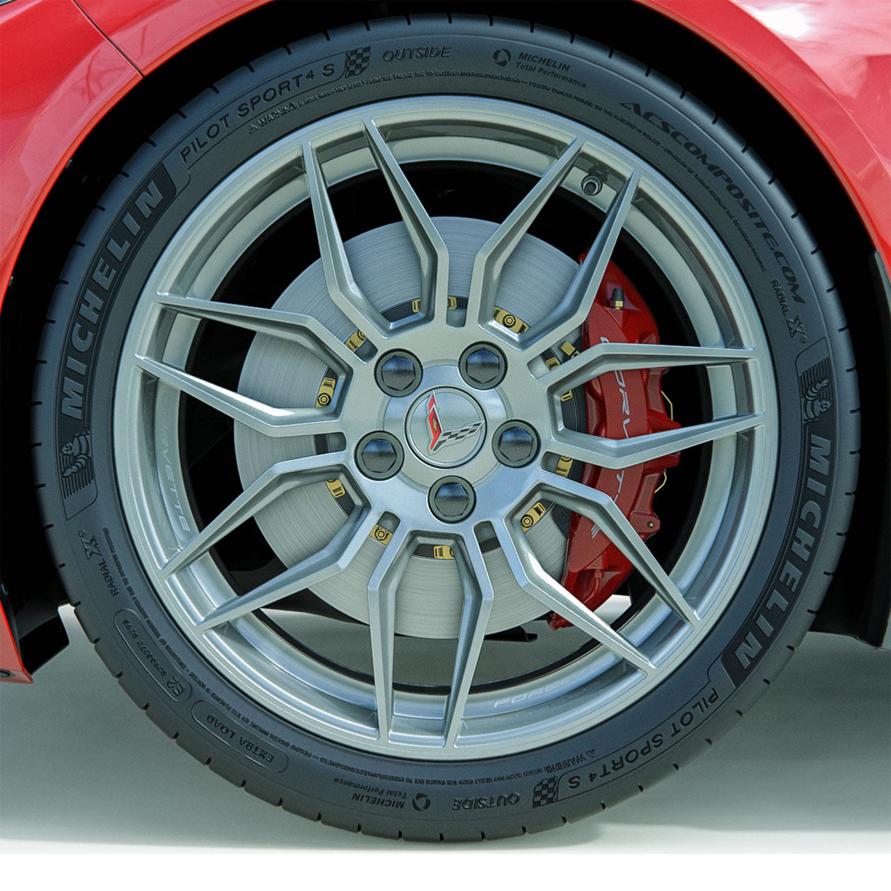 C8 CFZ PC Black Wheel Lug Nut Covers – ACS Composite