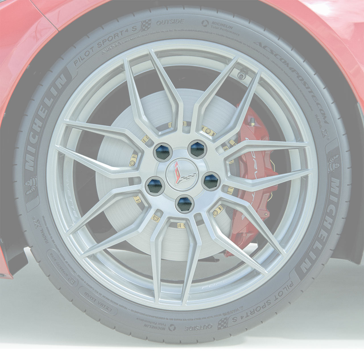 C8 CFZ PC Black Wheel Lug Nut Covers – ACS Composite