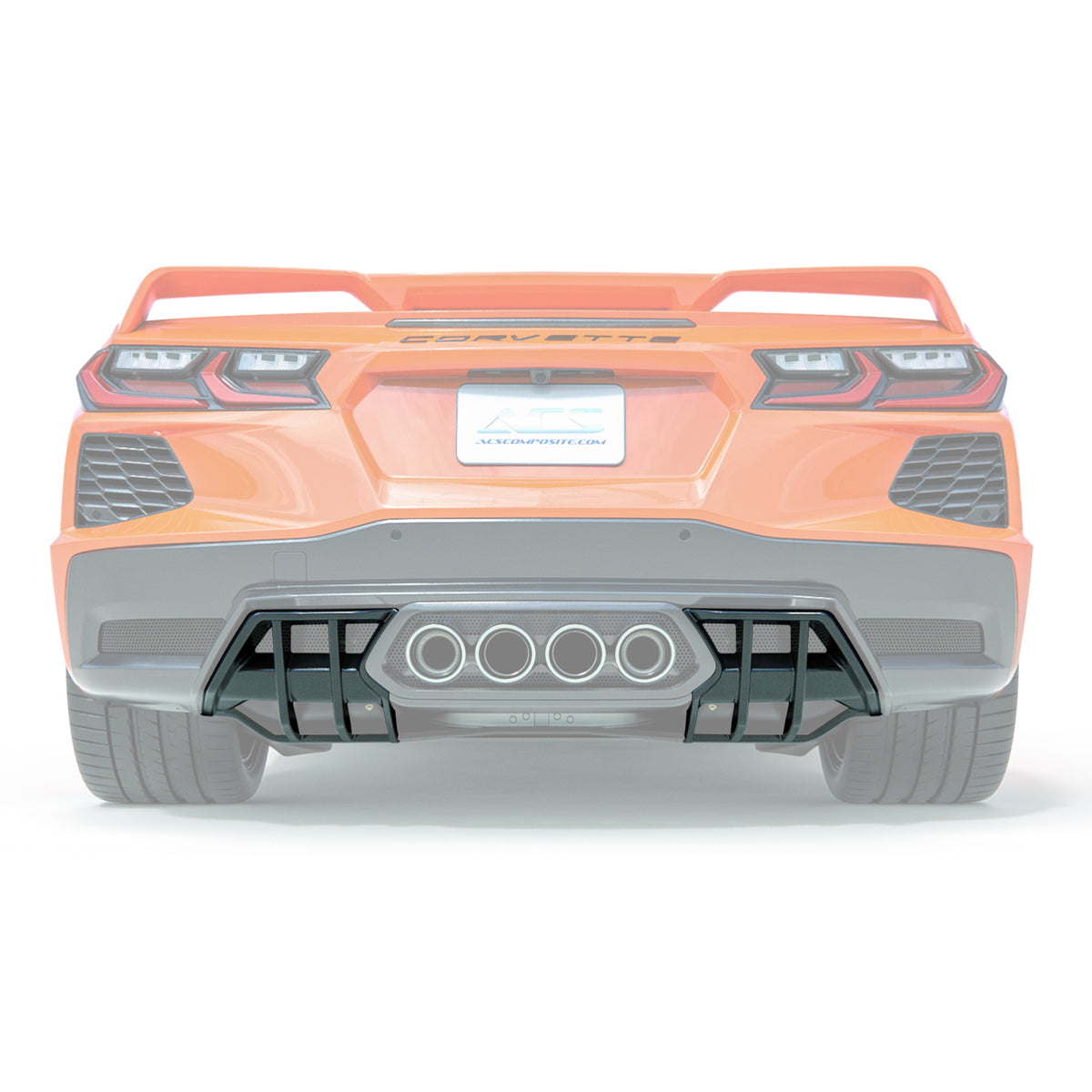 C8 ZR1 Z06 GS Diffuser Insert for Center Quad Exit