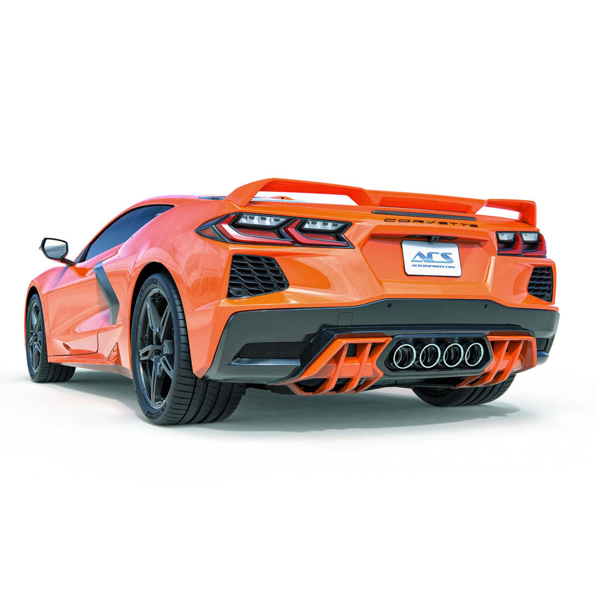 C8 ZR1 Z06 GS Diffuser Insert for Center Quad Exit