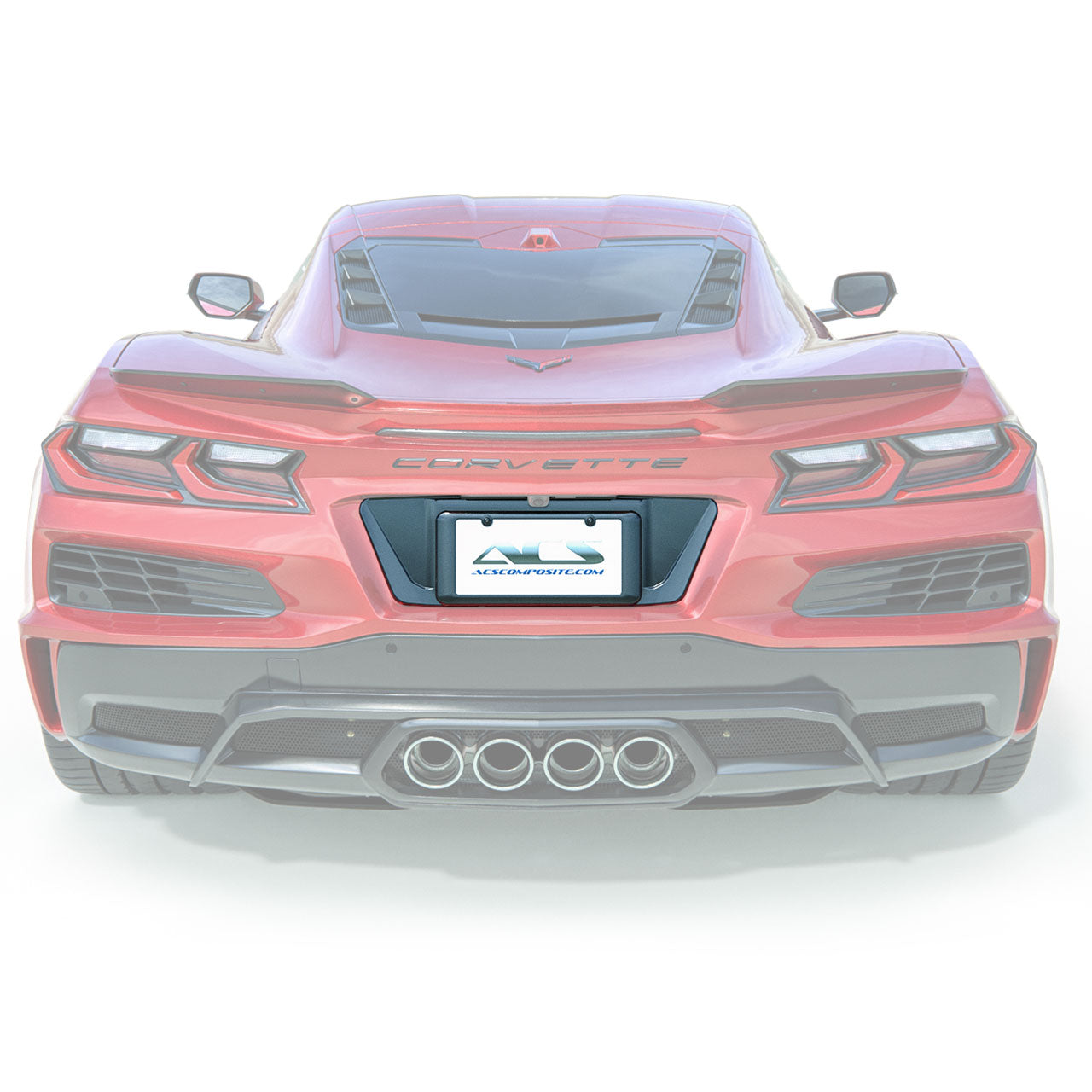 C8 Z06 E-Ray License Plate Filler