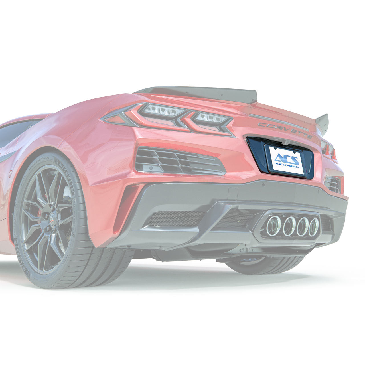 C8 Z06 E-Ray License Plate Filler