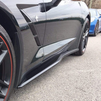 Zero7 Side Rockers | Carbon Flash Metallic Black | C7 Corvette Stingray ...