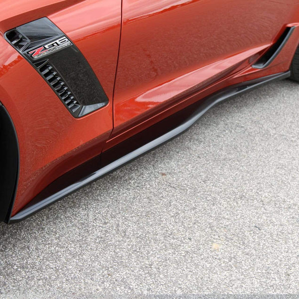 Zero7 Rockers | Carbon Flash Metallic Black | C7 Corvette ZR1, Z06 ...