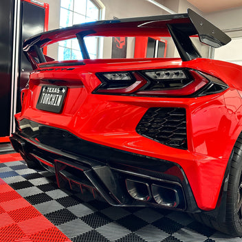 ACS C8 Diffuser Inserts | 2020+ C8 Corvette Stingray | Carbon Flash ...