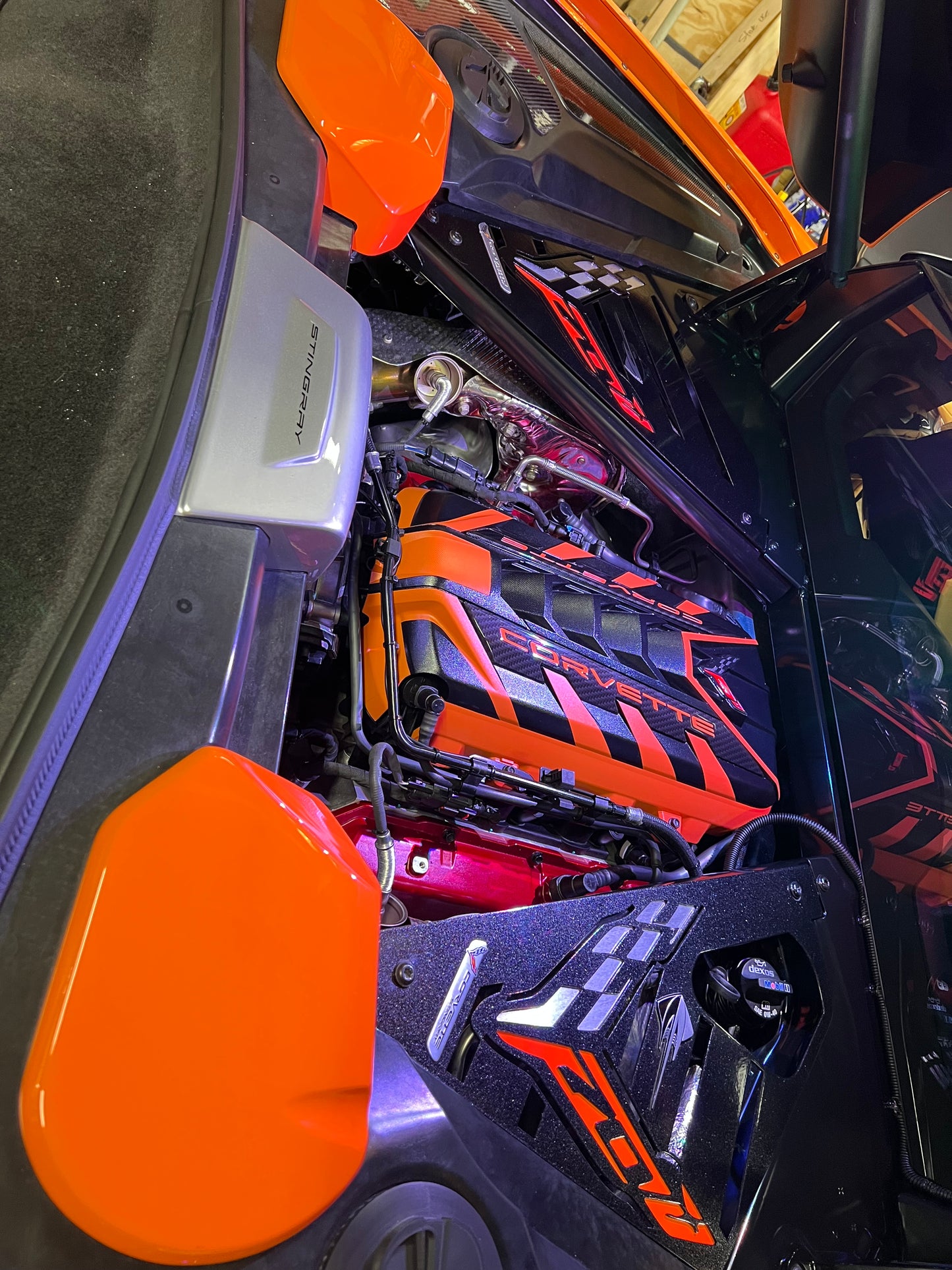 Brian Wendlands 2023 Corvette Stingray 2LT in amplify-orange-tint