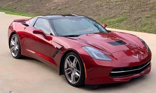 Sweet Petunias 2014 Corvette Stingray 3LT in crystal-red-tintcoat