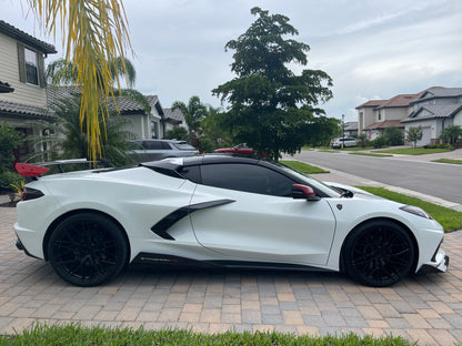 My C8s 2024 Corvette Stingray 1LT in arctic-white