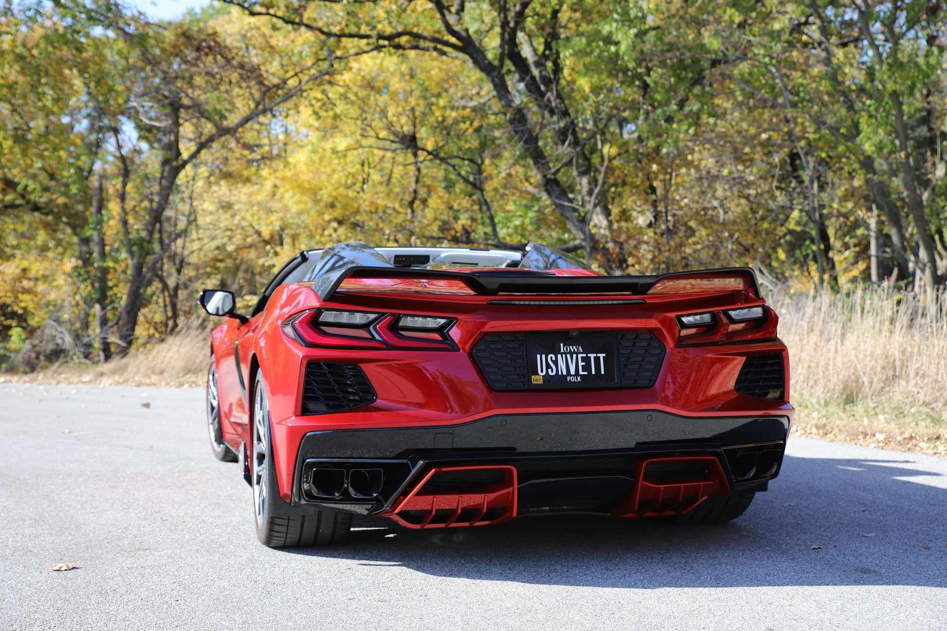 USNVETT C8 HTCs 2024 Corvette Stingray 3LT in red-mist-metallic-tintcoat