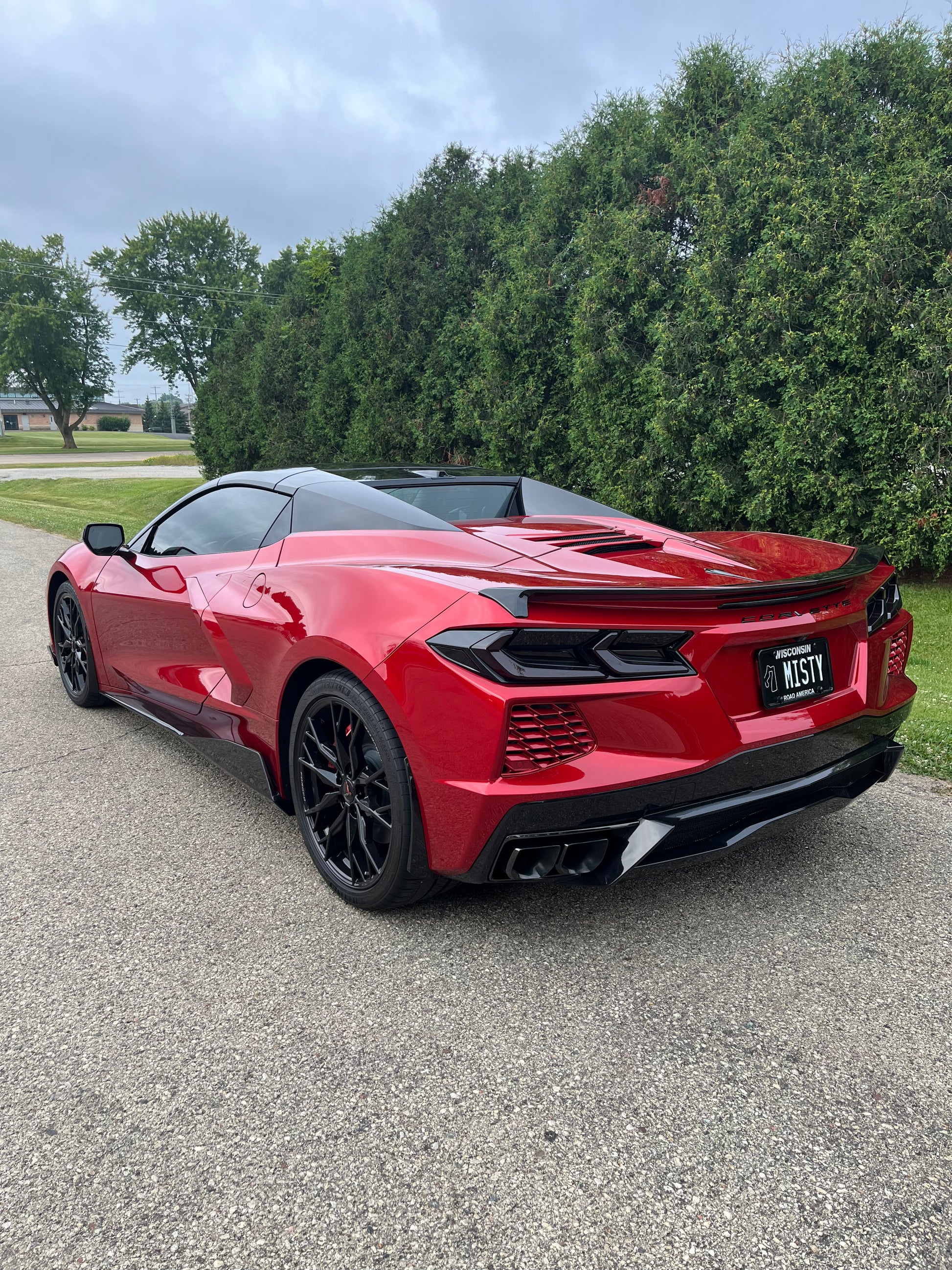 Wally Riels 2024 Corvette Stingray 2LT in red-mist-metallic-tintcoat