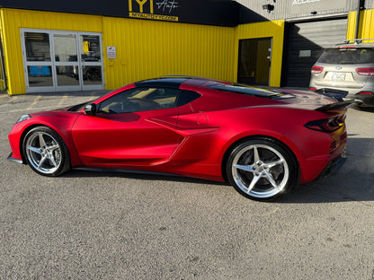 Red Mist ERays 2025 Corvette E-Ray 3LZ in red-mist-metallic-tintcoat