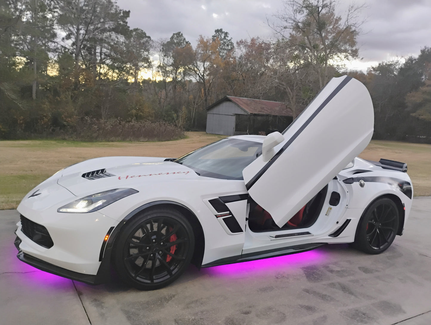 The Punisher s 2018 Corvette Grand Sport 1LT in arctic-white