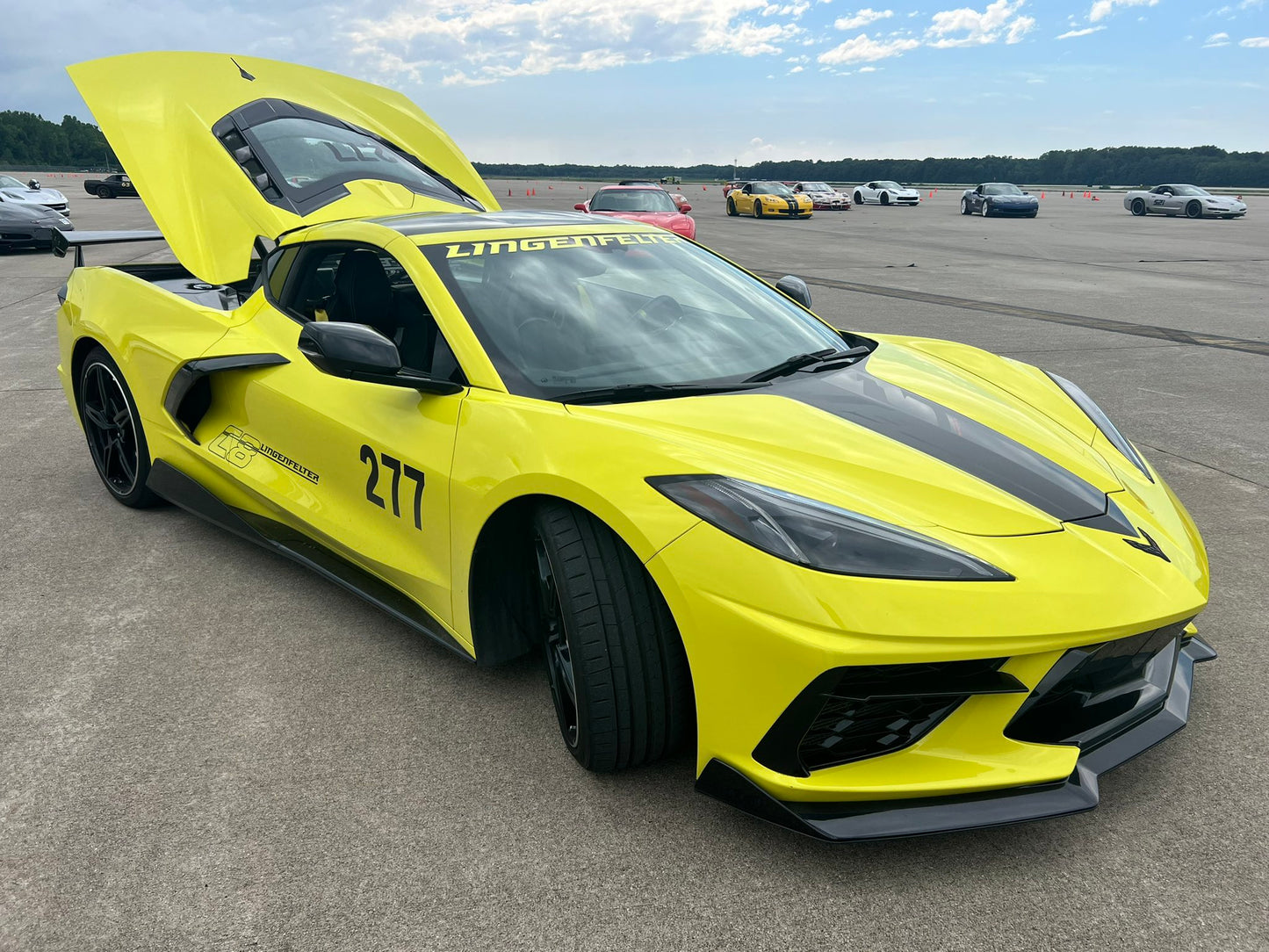 Kristen Lingenfelters 2020 Corvette Stingray 2LT in accelerate-yellow